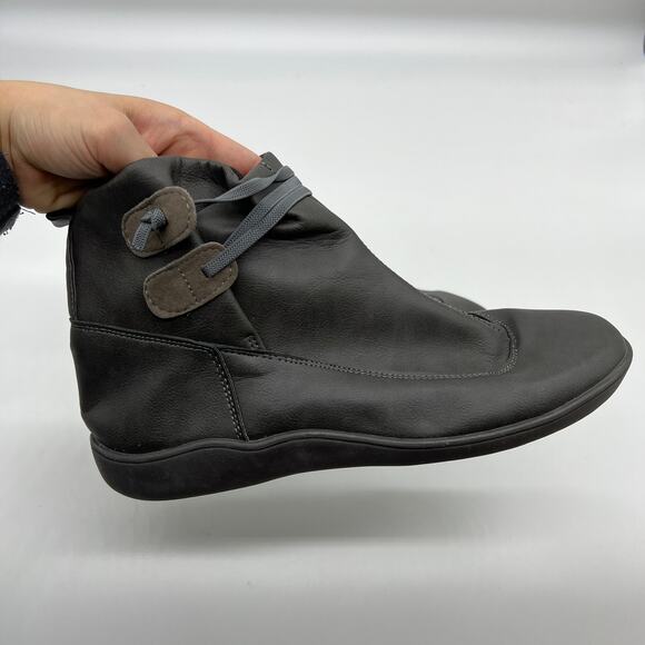 Women Ankle Boots Low Heel Slip on Comfortable Booties Black Size 9.5US /41CN - Picture 2 of 12